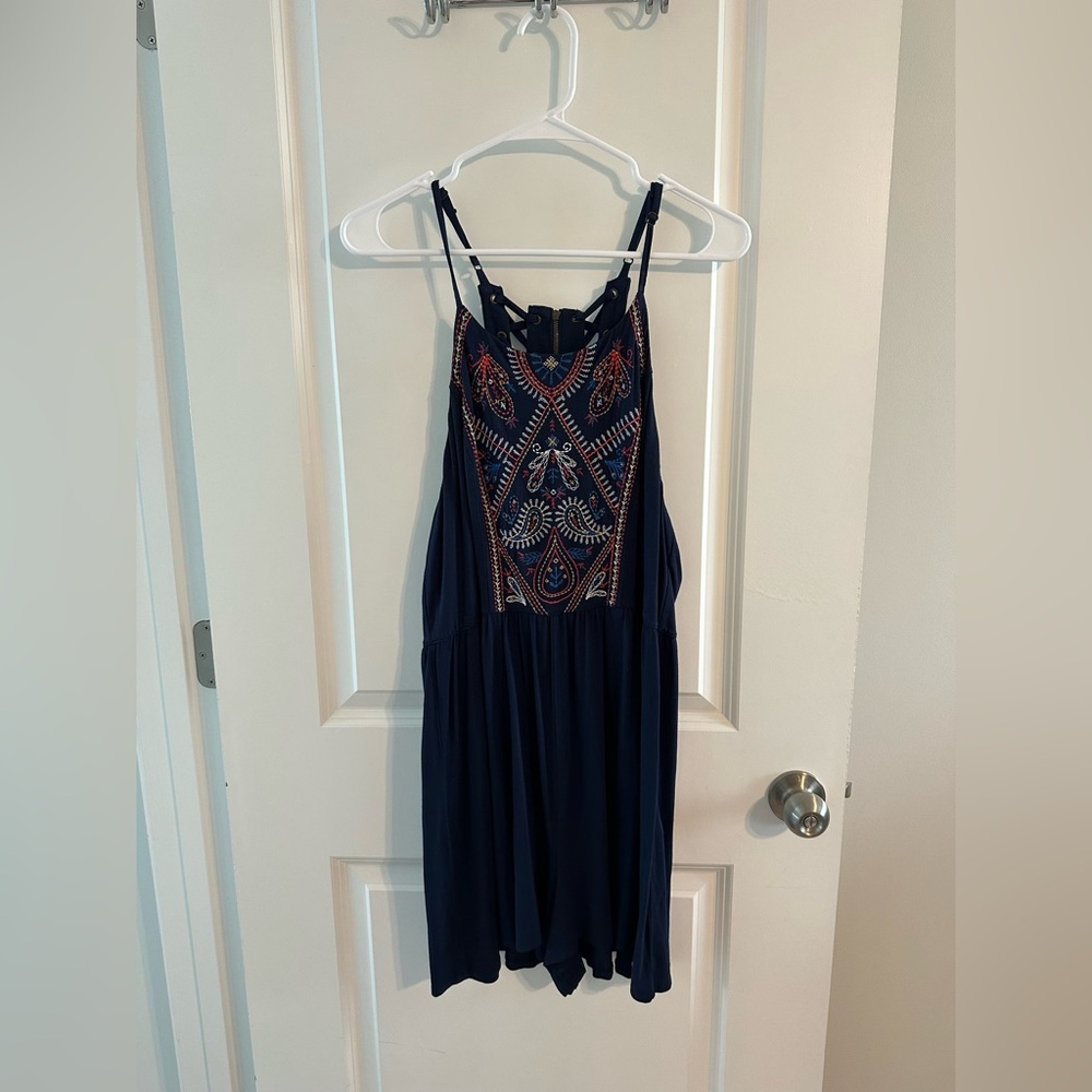 High Neck Romper